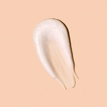 Cream sample close-up showing texture
